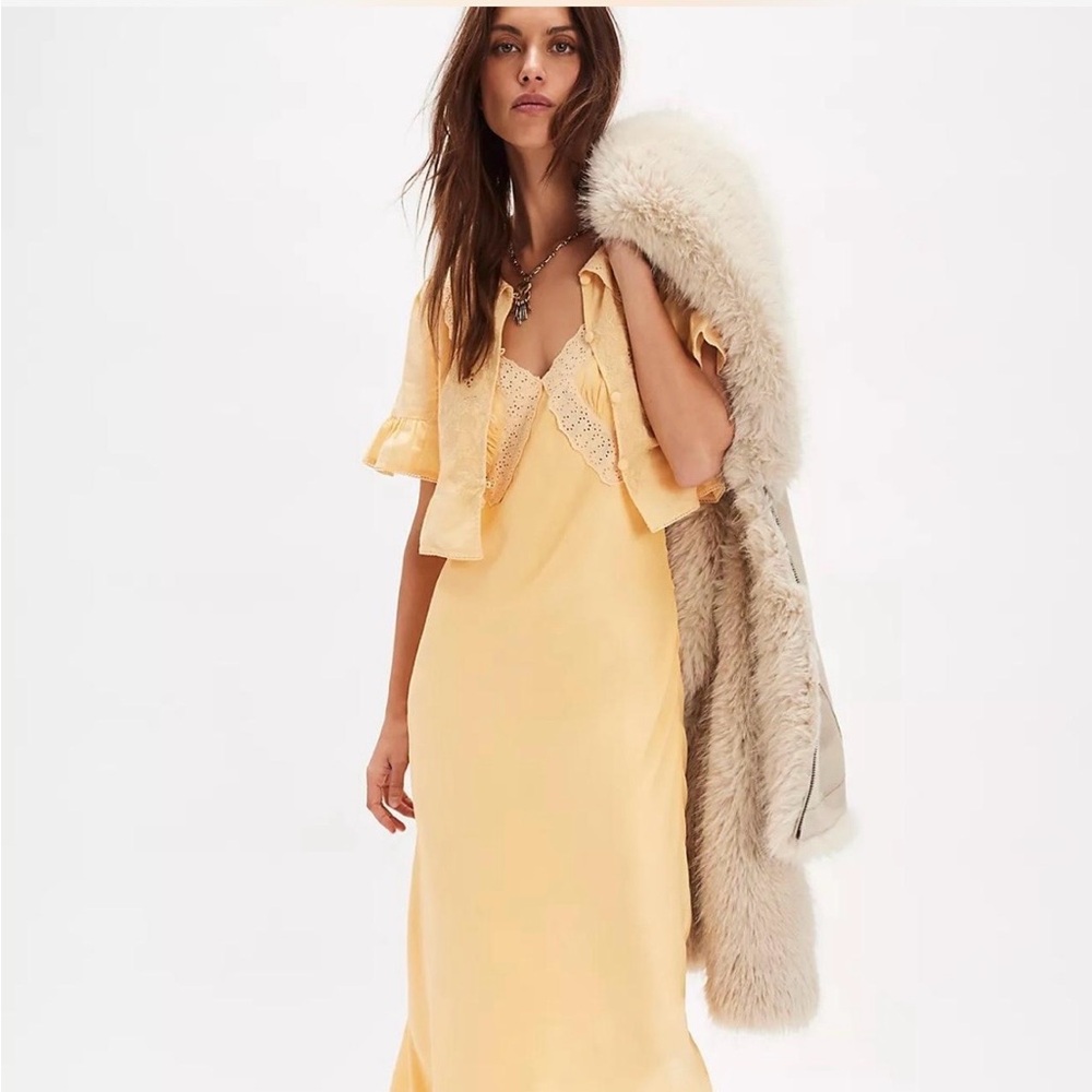 NWT! Free People Sweet Tea Midi Dress Set